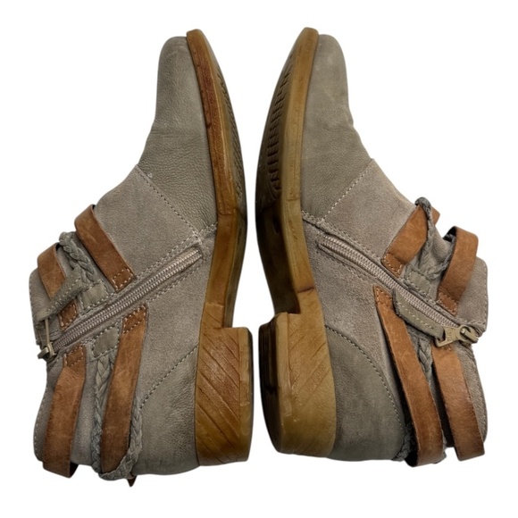 Miz Mooz Taupe and Brown Ankle Booties - Picture 6 of 9